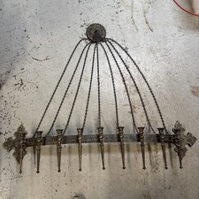 Vintage 1965 SYROCO Gothic 9-Arm Candle Holder Sconce Plastic 50in wide picture
