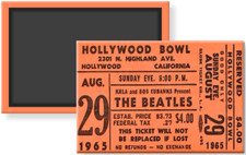 The Beatles 1965 Hollywood Bowl Concert Ticket Stub Image Fridge Magnet 2 x 3 picture
