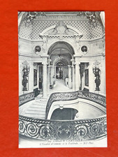 CHANTILLY FRANCE~1909 Antique Postcard~ CHATEAU VESTIBULE / ENTRANCE HALL picture