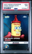2025 TOPPS CHROME SPONGEBOB KELP REVIEWS #BB-8 TANGY SPONGE SAUCE PSA 9 MINT picture