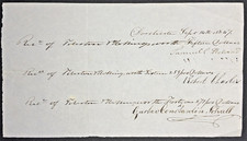 1847 Baker Mills WORK Receipts Tileston Hollingsworth Dorchester MA Paper Mill picture