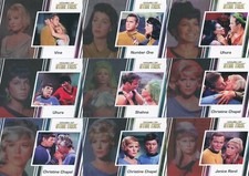 Women of Star Trek 50TH Anniversary Complete 100 card Base set + 2 empty wrapper picture