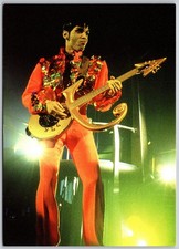 Prince Shown Playing Guitar (6 X 4 in) Postcard picture