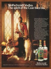 1979 Wolfschmidt Vodka Vintage Print Ad/Poster Retro Czar King Man Cave Bar Art  picture