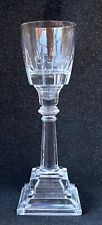 Heavy Cut & Polished Crystal 11.5” Tall Pedestal Wine Glass or Votive Holder picture