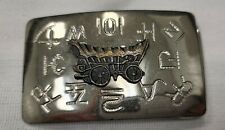 Chambers Belt Company Buckle Covered Wagon Silver 3