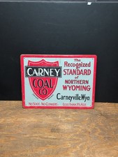 Carney Coal Company Metal Sign 15.5