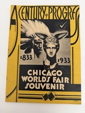 1933 Chicago Worlds Fair Century of Progress Souvenir Book Art Deco Al Martin picture