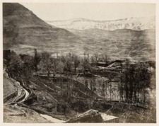 c.1862 PHOTO - MIDDLE EAST FRANCIS BEDFORD - VIEW OF MOUNT LEBANON picture