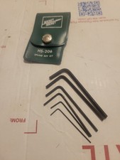 HS-206 Mini Spline Key Kit American Socket Screw MFG Co Vtg USA.  Allen Hex Head picture