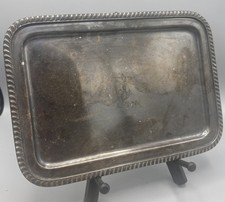 Vintage 1940s USN Navy Silver Soldered Officers Tray R. Wallace 0679 R Wallace picture