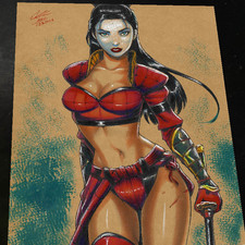 Shi Ana Ishikawa Art Print Signed 8.5x11 | Art by Keyeske picture