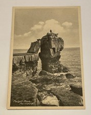 Pulpit Rock Portland Bill Isle of Portland Dorset England Black White Postcard picture