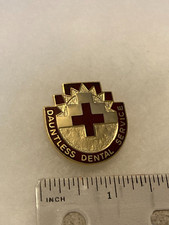 Authentic US Army DENTAC Ft Irwin DI DUI Crest Insignia 22M 2F picture