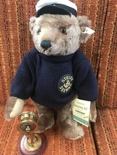 NIB 1994 Rare STEIFF SeeBar Teddy Bear With Throttle Ltd. Edition of 450 Germany picture