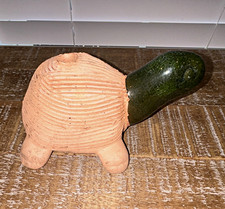 Mexican Pottery Chia Pet Turtle Tortoise 1983 picture
