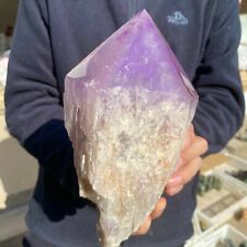 6.2lb TOP Natural Amethyst quartz obelisk carved crystal wand point healing picture