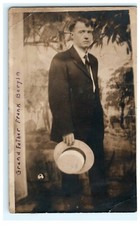 Grand Father Frank Bergin Waterbury CT Portrait RPPC picture