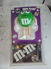 Green M&M Bendable Arms & Legs FUN DEAL BRAND New In Sealed Package -With M&M's picture