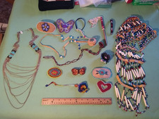 Collection of Native Alaskan Ceremonial beaded items. picture