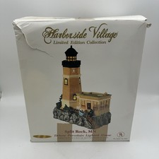 Harborside Village Split Rock, MN Lighthouse Limited Edition Light Up 13” W/Box picture
