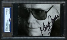 George Jones signed autograph 3.5x4.5 Singer Songwriter Cut PSA Slabbed picture