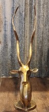 Vg Brass Animal Figurene, Long Antlers 4lbs and 21