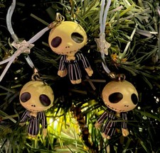 3ct Vintage Disney Nightmare Before Christmas Jack Skeleton Mini Tree Ornaments picture