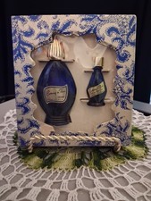 Vintage Evening In Paris Perfume Set Bourjois/Silver foil box/Cobalt bottle/NOS picture