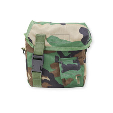 2 Qt. Molle Water Canteen/Bladder Cover - Woodland Camo, Made in the US picture