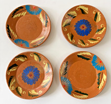 Vintage Set 4 Mexican Terracotta Red Barro Clay 10