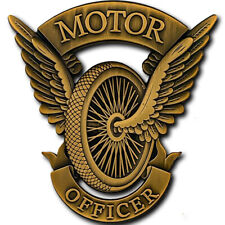 Motor Officer uniform Pin Antique Gold picture