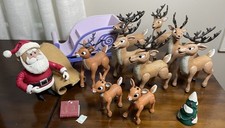 Rudolph The Red-Nosed Reindeer playing mantis 2002 sleigh set - incomplete picture