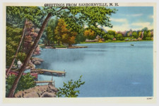 Vintage Postcard 1930-1945 Greetings from Sanbornville, New Hampshire (NH) picture