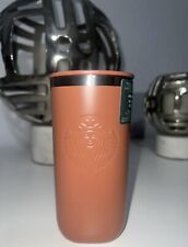 NWT Starbucks 2024 Terracotta Brown/Orange Recycled SS Triangle Tumbler picture