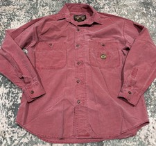 Vintage 90s Harley Davidson Evolution V-Twin Engine Button Up Shirt Men's M Rose picture
