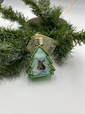 Old World Christmas Deer In A Tree Ornament INSIDE ART 2001 NOS picture
