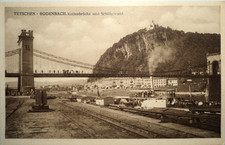 DN AK Tetschen-Bodenbach/Decin/Czech Republic/Chain Bridge, 1928, N. used picture