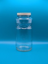 Vintage 1960's Kretschmer Wheat Germ Jar w/ Tin Lid 6.5