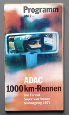 Race program ADAC 1000 km Nürburgring 1971 picture