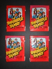 (4) 1971 PARTRIDGE FAMILY CARD WAX PACKS  TOPPS  *ALL 4 DIFFERENT AD VARIATIONS* picture