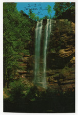 Toccoa Falls GA 186ft Waterfall Vintage Mirro-Krome Postcard c1964 picture