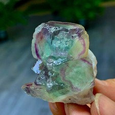 49G Natural transparent green cubic fluorite mineral crystal sample/China picture