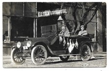 Clara City Minnesota Bird Hunting In Automobile RPPC Photo Postcard picture