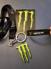 New Monster Energy Keychain Lanyard Sticker Rubber Bracelet Lot picture