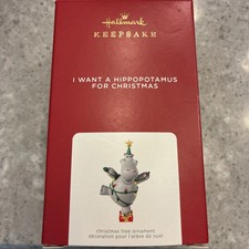 Hallmark  I Want a Hippopotamus for Christmas Musical Ornament - -11-20-317 picture