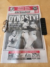 DYNASTY Oct 27, 2000 NY POST Yanks beat Mets To Win World Series picture