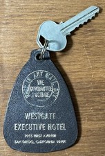 Vintage Westgate Executive Hotel Room Key & Fob #616 San Diego California picture