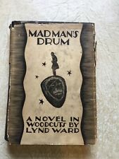 Lynd Ward MAD MAN'S DRUM 1St  edition 1930  SLAVE TRADE WOOD CUT PRINT Hardcover picture
