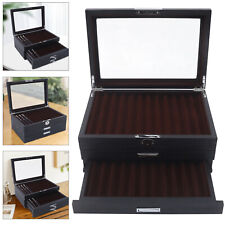 Fountain Pen Display Case Organizer 12/23/34 Slots Storage Collector Box Gift picture